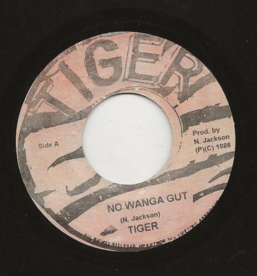 7inch Record TIGER - No Wanga Gut NONE Tiger 1986 Jamaica Reggae, Ska & Dub Used