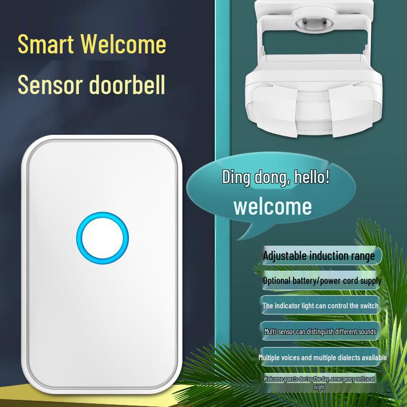 Commercial Entry Doorbell Sensor: Welcome Door Chime & Visitor Arrival Alert