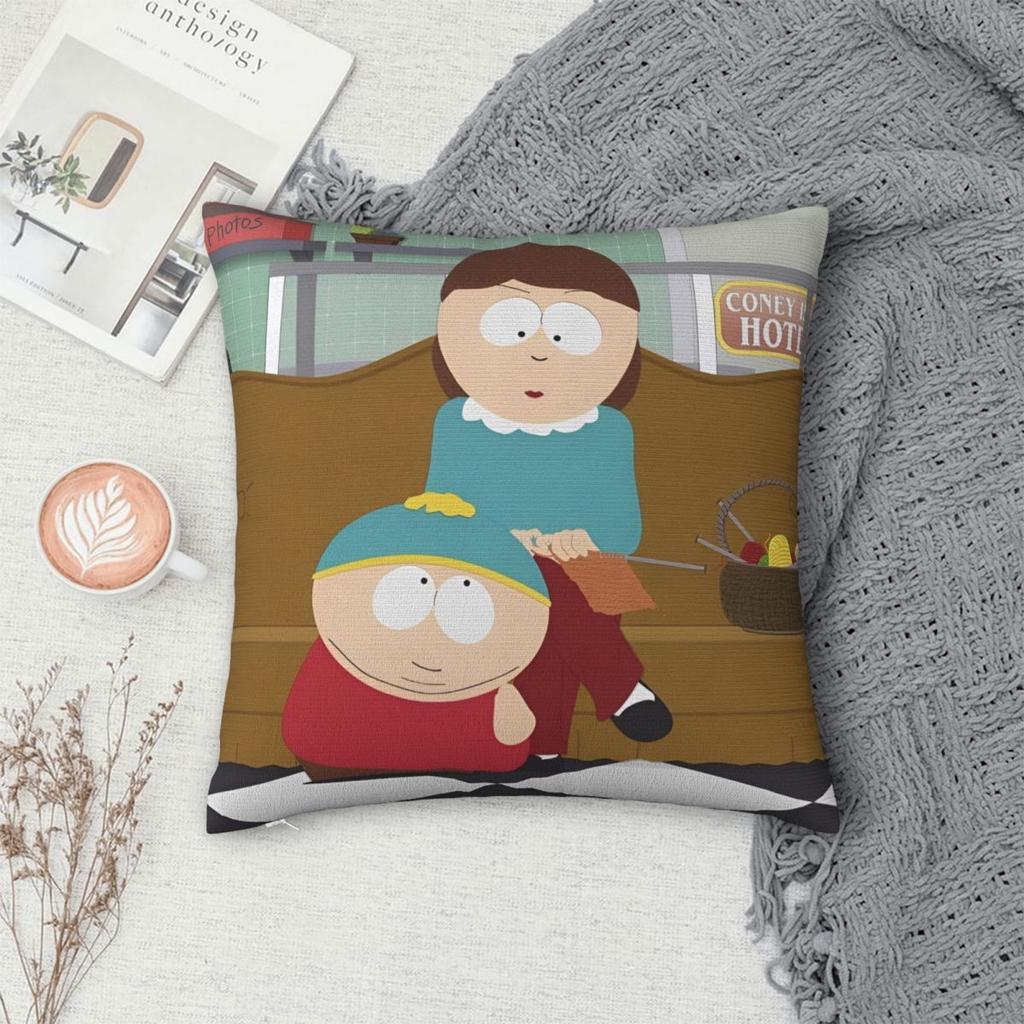 Southpark Tv Show Pillow Cover Merchandise Printing Cushion Cover Gift Throw Pillow Case Cover Home Multi Size