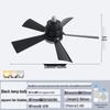 2025 E27 Screw Base Fan Light with Detachable Blades, Replaceable Light Source, Three-Color Stepless Dimming, and Timer