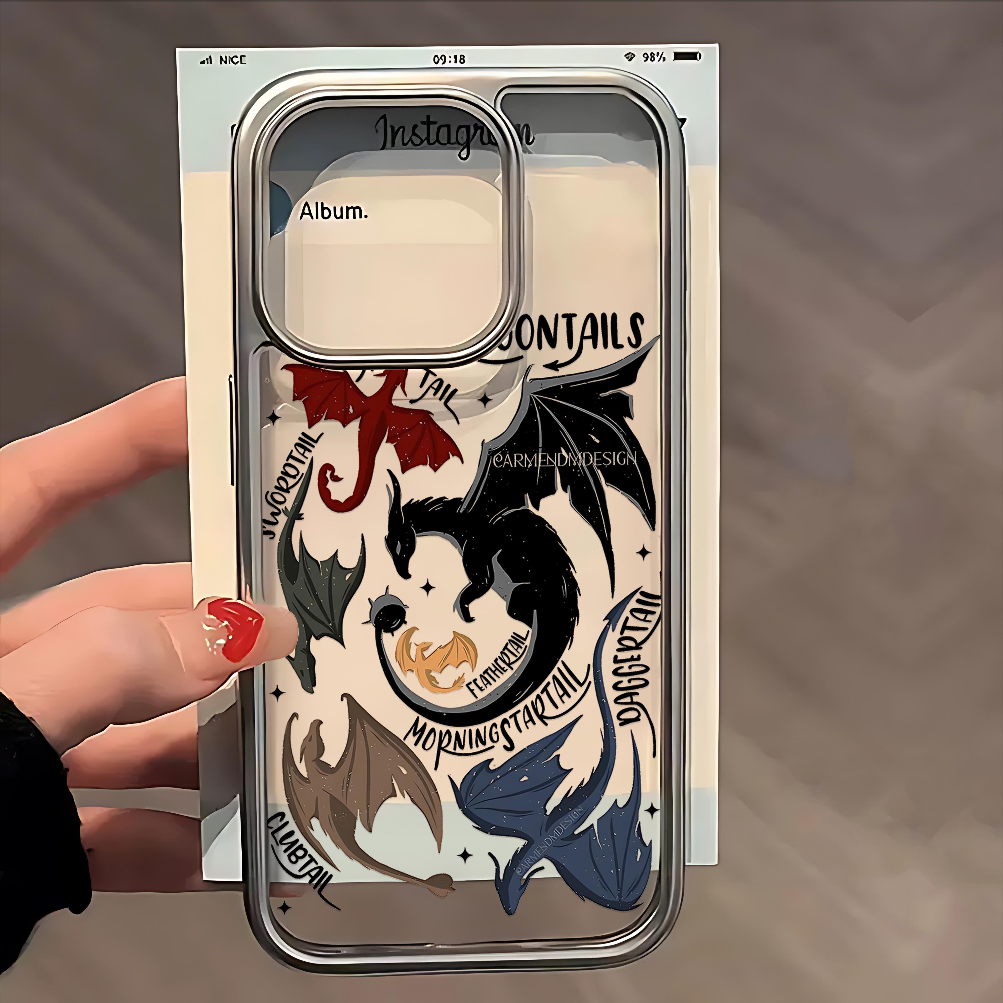 

Hot Dragon F-Fourth W-Wing Phone Case for iPhone 17 16e 16 15 14 13 12 11 Air Pro Max X XR 8 7 Plus Luxury Clear Soft Back Cover iPhone 15