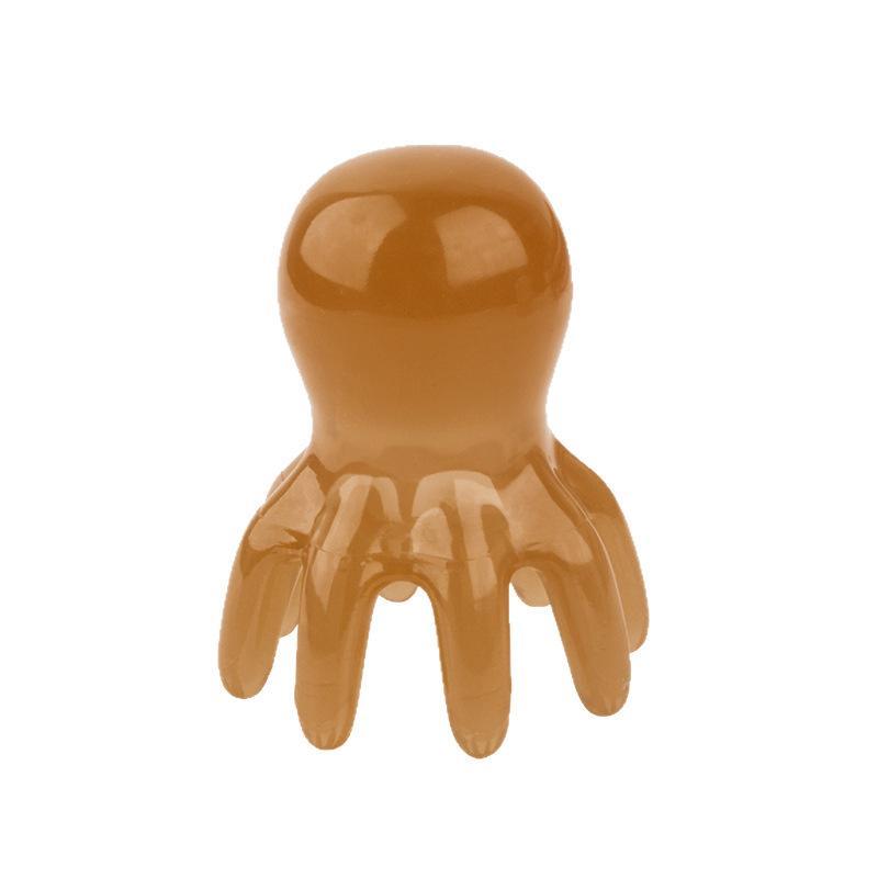 2Pcs Resin Octopus Massage Comb Head Meridian Scraping Scalp Massage Brush Acupuncture Spa Guasha Massage Comb Massager