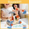 Childrens Wooden Nut Assembly Engineering Vehicle For Cognitive And Skills Motor
