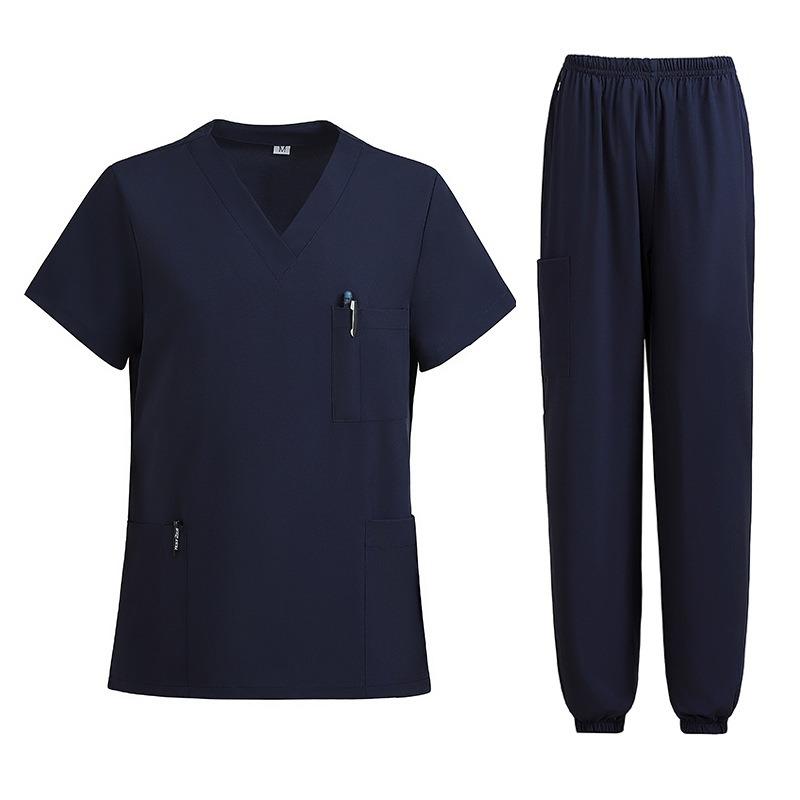 Medical Uniform Short-sleeved Suit Nursing Uniform Women's Health Pharmacy Clinic Overalls