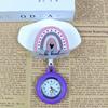 Shiny Cartoon Nurse & Doctor Badge Reel with Retractable PVC Pocket Watch Clip