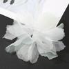 10Pcs 3D Flower Organza Lace Patches Applique For Bridal Wedding Dress Home Gradient Lace Trim Sewing Accessories Room Decora