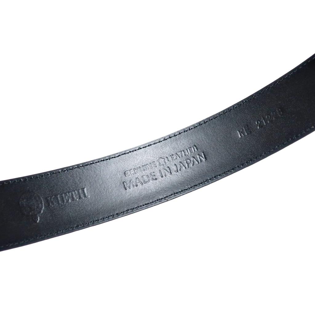 KIETH Business Schwarz Nubuk Made in Herren Gürtel, Leder, Japan, KE21228-19