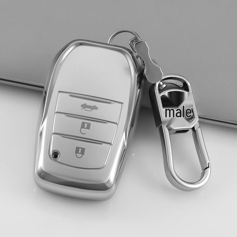 Toyota Alphard, Crown, RAV4, Rongfang Quicksand Silver Key Case