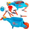 Gardening Set Wheelbarrow Bucket Tools Trowel Rake Watering Can For Child 8485