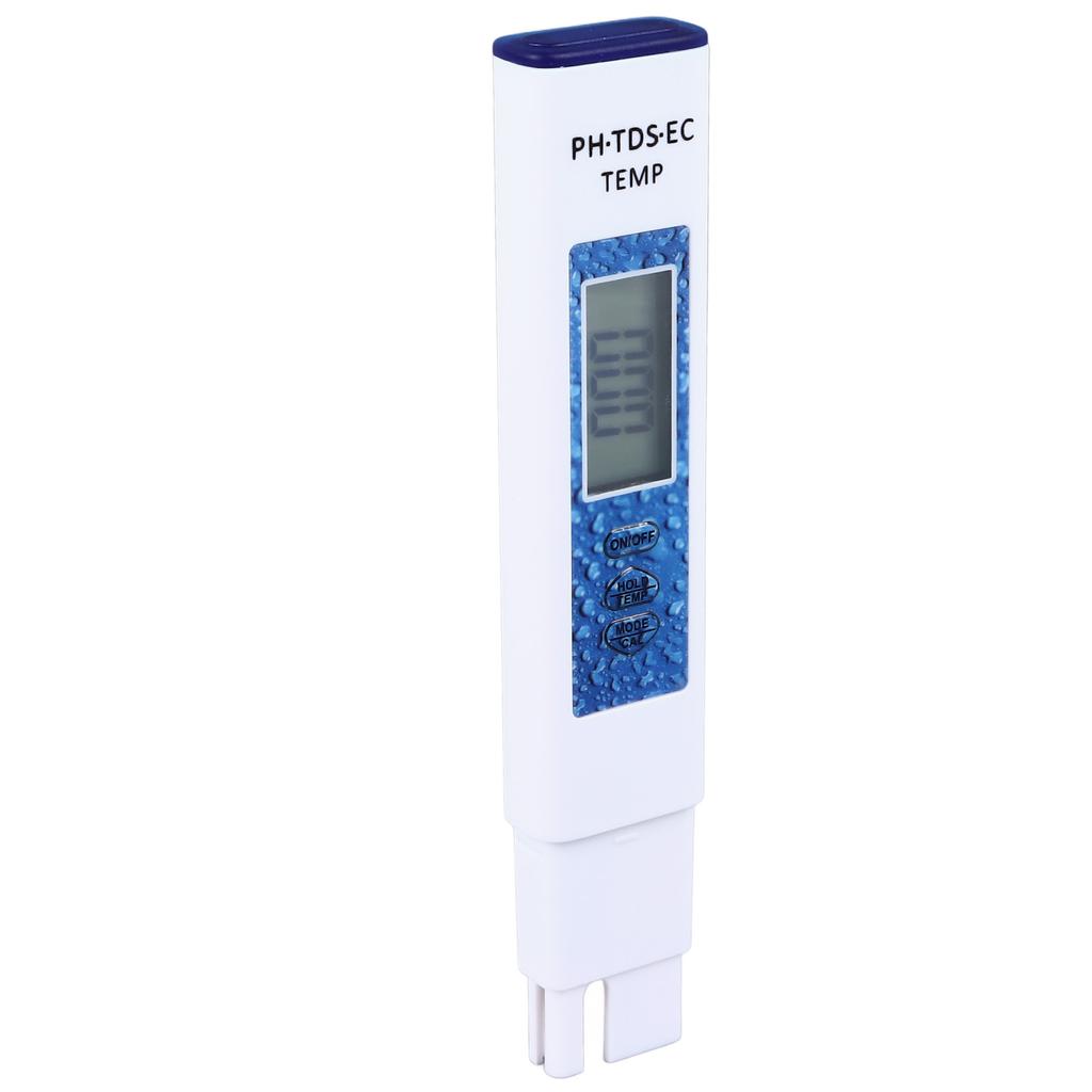 Wasserqualitätsprüfer 4 in 1 PH TDS EC Temp Messgerät 0?9999ppm Genaues Messgerät für Aquarien