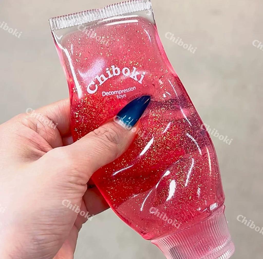Chiboki Soft Slow Rising Squishy Stress Relief Toy Fruit Filled Deformable Squeeze Fidget Sensory Calm Down Maltose Toothpaste