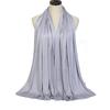 Popular Modal Solid Color Scarf High Quality Breathable Soft Feel Mercerized Cotton Long Headscarf Fashion Trend