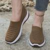 New Fly-woven Breathable Casual Shoes Cloth Shoes Flat-soled Single Shoes