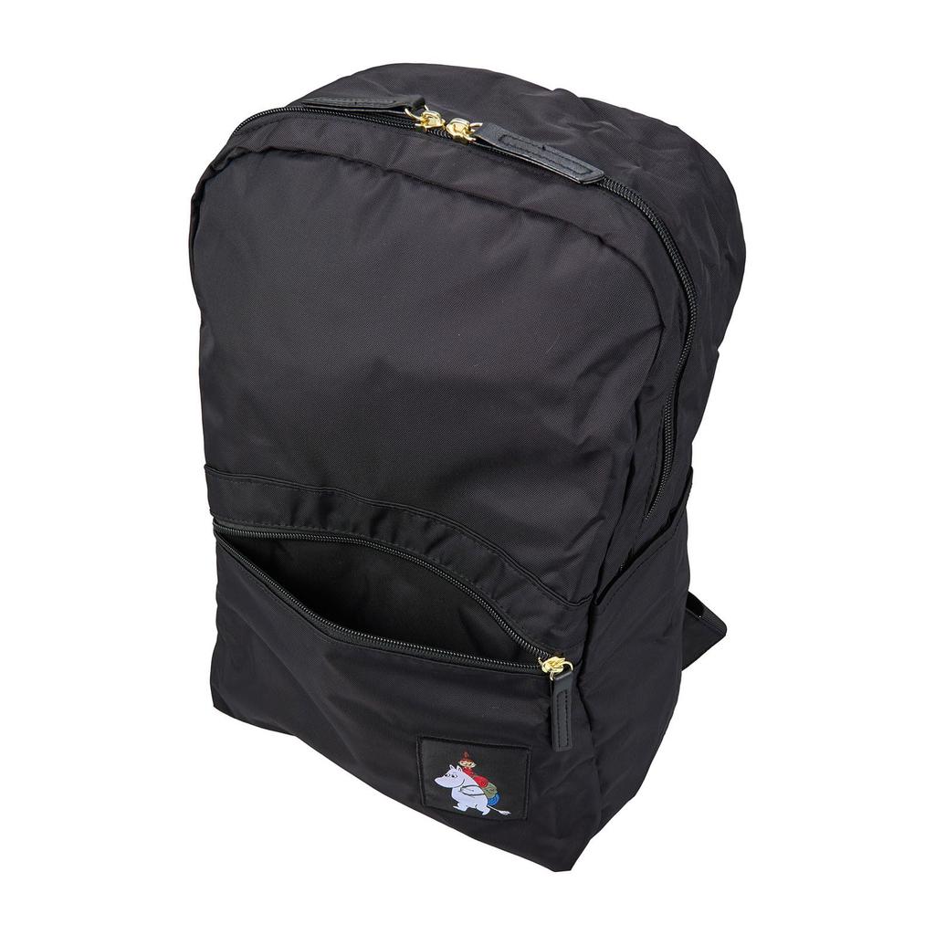 Moomin Faltrucksack mit Aufbewahrungstasche H0130 MC35.Schwarz Mein und Moomin