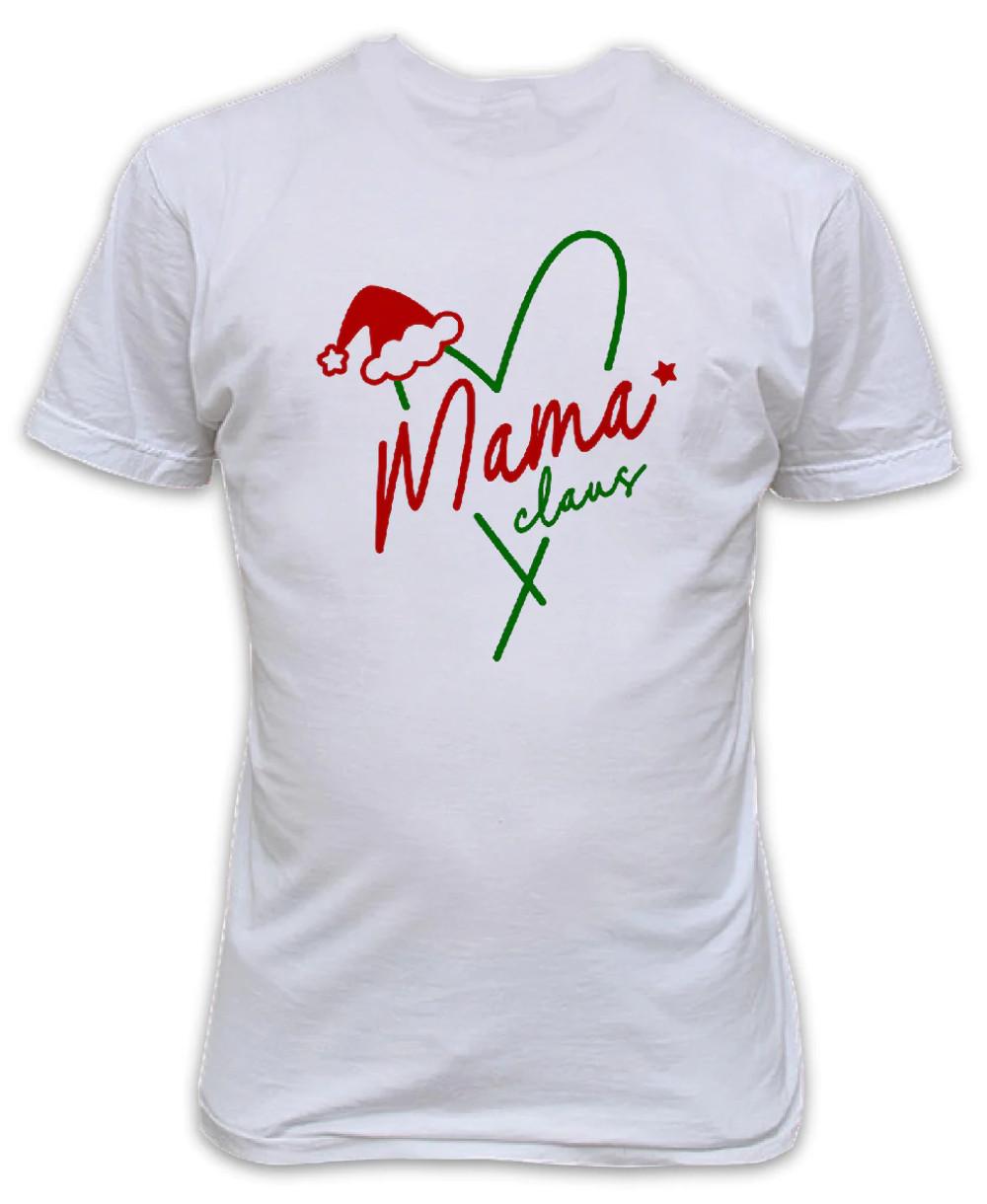 Mama Claus Christmas T-Shirt Perfect family festive cute gift for Mummy XL
