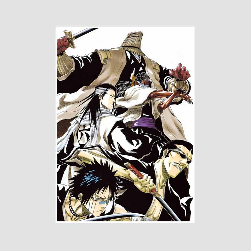 Japanese Anime Bleach Poster Decor Retro White Paper Posters and Prints Wall Art Painting Bedroom Bar Cafe Decoration Mural Fans Collection Gifts