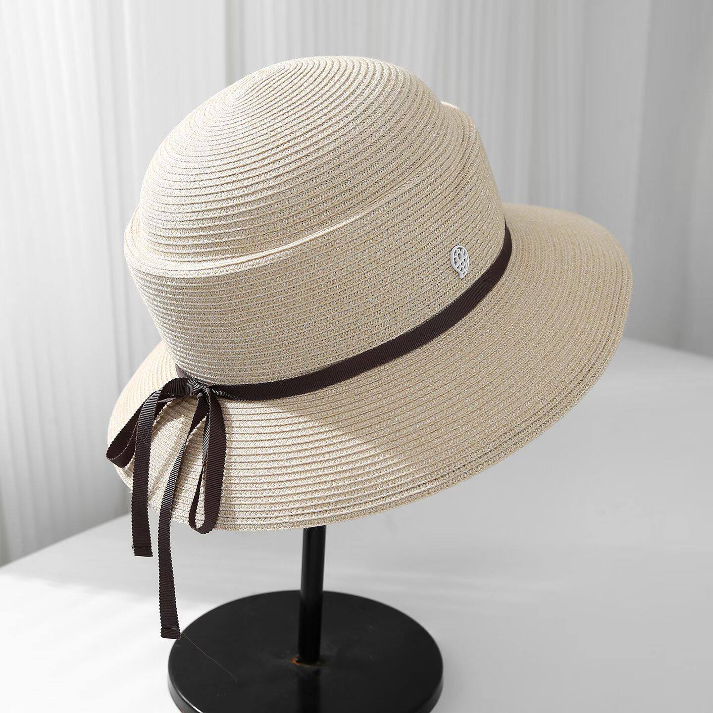 

Display washbasin hat Japanese sun hat foldable sunscreen bucket hat simple versatile sun hat beach hat M（55-58cm）