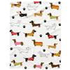 Cute Dachshund Blanket Soft Flannel Cartoon Print Blanket Sofa Bedroom Dormitory Nap Blanket