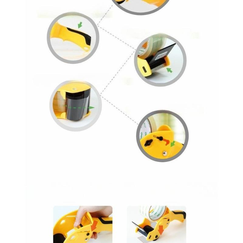 1Pc labor-saving box sealer, tape machine 6cm scotch tape cutter, handheld baler packer