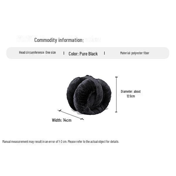 Unisex Antifreeze Plush Earmuffs - Cold-Proof, Imitation Rabbit Fur, Cute Ear Warmers for Winter