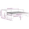 VidaXL Lit de jour avec gigogne et matelas gris foncé 80x200 cm tissu 3196592