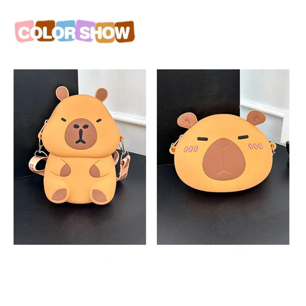 Zero Wallet Capybara Crossboday Bag Adjustable Straps Kawaii Animal Purse  Girls