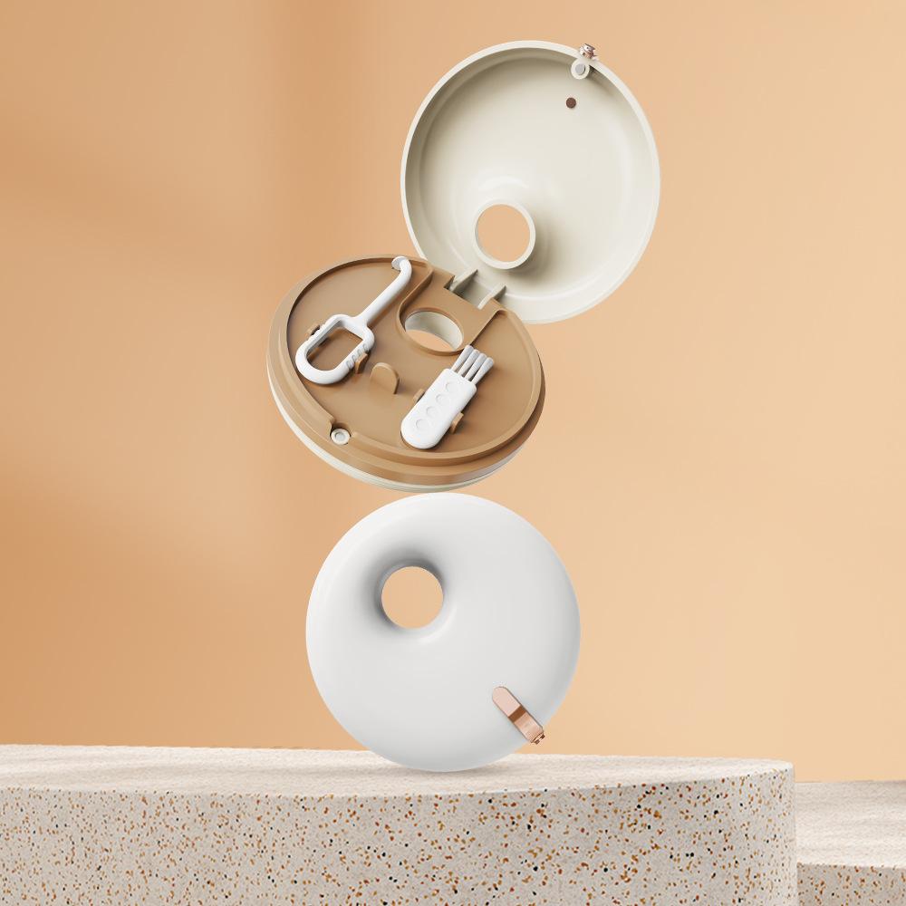 1 STÜCK Donut Zahnspangen Aufbewahrungsbox Unsichtbare Zahnspangen Dental Retainer Aufbewahrungsbox Tragbare Prothesenaufbewahrungsbox