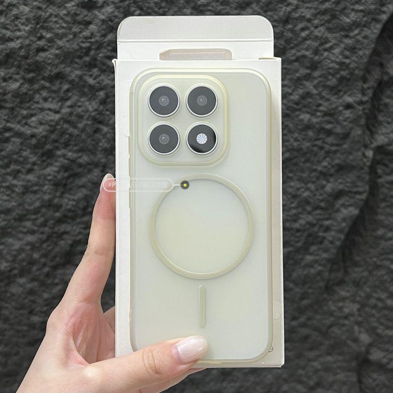 Для Xiaomi 17 Чехол Магнитный Тонкий Матовый Ударопрочный Защитный Чехол Для Xiaomi 17 Простой Противоударный Чехол для Телефона Xiaomi 17 бежевый