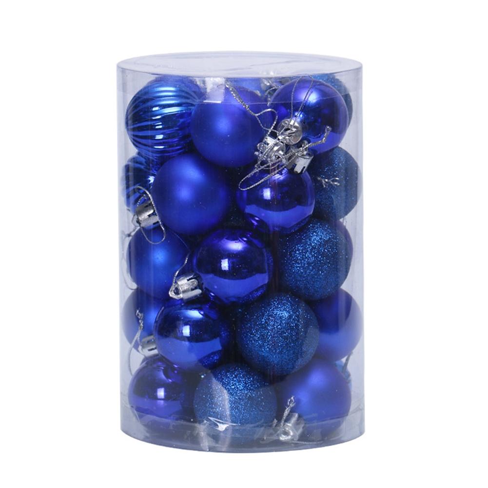 34PCS Christmas Ball Ornament Shatterproof Christmas Ornament Tree Ball 40mm Red