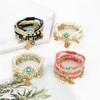 Handmade Beaded Bracelets Retro Multi - Layer Ethnic Style Creative Irregular Geometric Shapes Jewelry for Women
