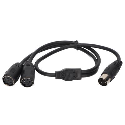 DIN 4PIN na 2DIN 4PIN Adaptérový kabel Profesionální samec na samici 4pinový mini DIN Y rozbočovací kabel