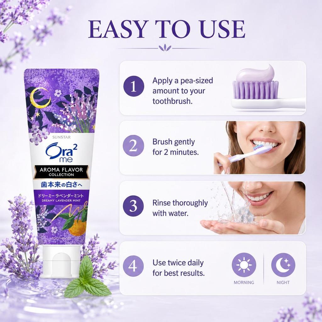 Dentifricio Sbiancante Ora2 (Lavanda) 130g