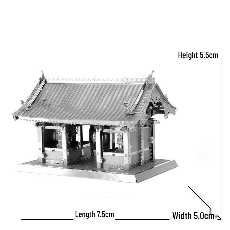 3D Metal Puzzle Architecture Series: Eiffel Tower, Lighthouse, White House, Sleeping Beauty Castle Assembly Model Birthday Gift.