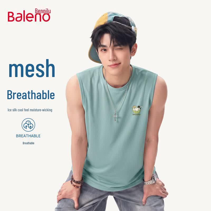 Baleno Men s Ice Silk Mesh Sleeveless Vest M