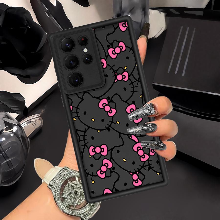 

Case for Samsung Galaxy S25 S25 S22 Plus S21 S24 ultra S23 Note 20 Ultra S20 FE Phone Cover Fashion Hello Kitty Galaxy Note20