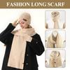 New Knitted Hat, Scarf and Gloves Three-piece Women's Winter Outdoor Plush Warm Wool Knitted Hat