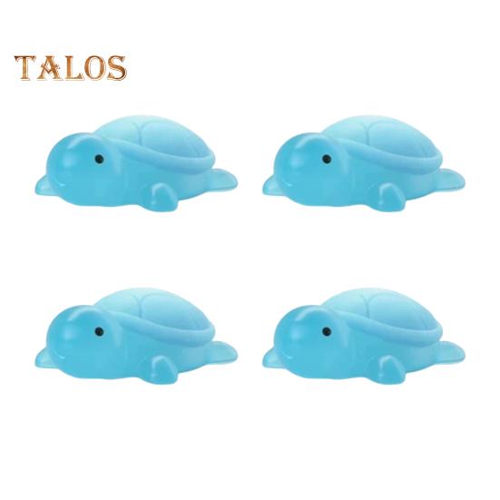 4Pcs Handmade Essential Oil Soap for Kids Natural Ingredients Moisturizing Soap Cute Mini Turtle Shape Handcrafted Fragrance Soap Home Hygiene Gift