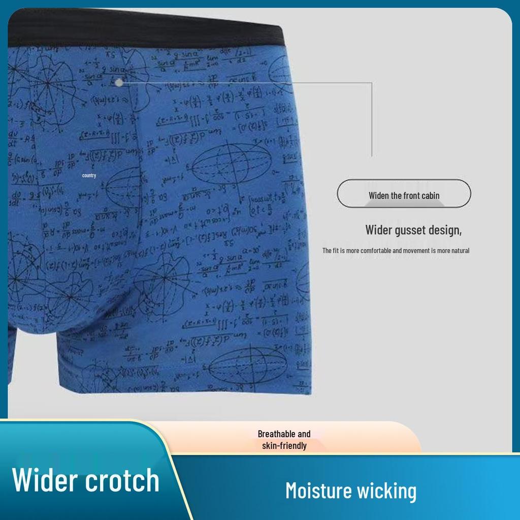 2-Pack Men's 100% Cotton Boxer Briefs: Washable, Durable, Mid-Rise, Comfortable, Breathable, Skin-Friendly, Moisture-Wicking.