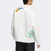 adidas Originals SS22 Logo Cartoon Print Long Sleeve Sports Jacket Unisex Outerwear White HP0116