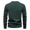 Europäischer und amerikanischer Herren Herbst Winter Rundhals Pullover Mode Casaul Uni Pullover