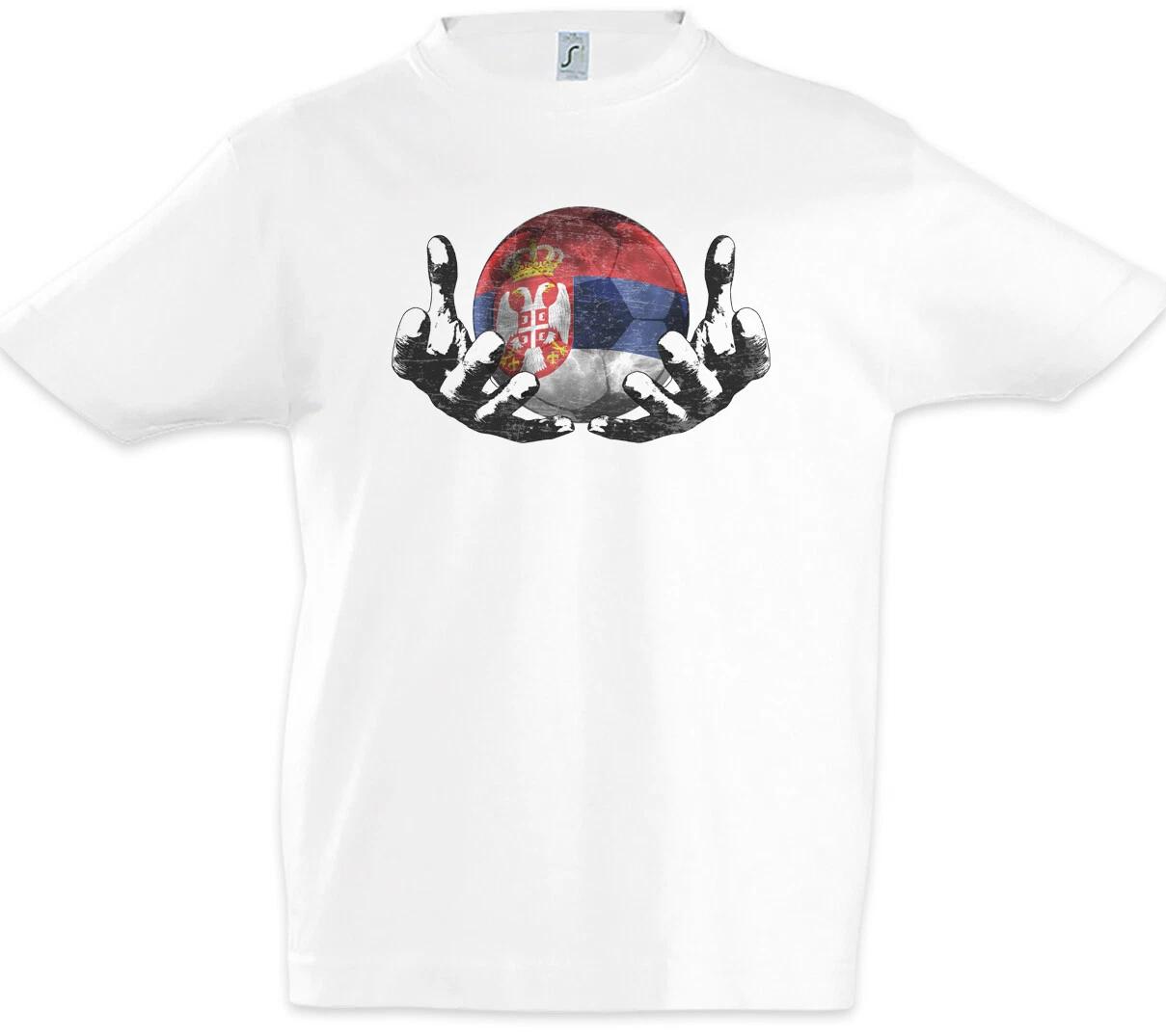 Serbia Football Magic Ball Kids Boys kids boys T-Shirt Flag Football Serbia Flag 140
