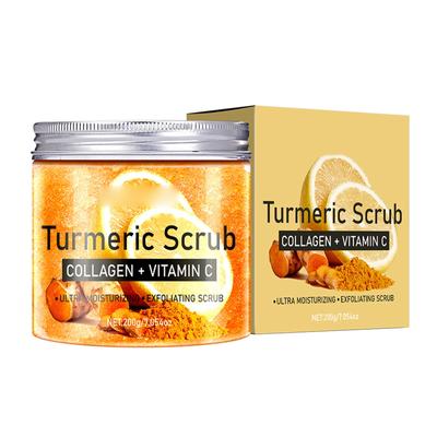 Kurkuma-Peeling für den Körper, zart und weiß, für den ganzen Körper, entfernt Gänsehaut, Knie, Ellbogen, peelt