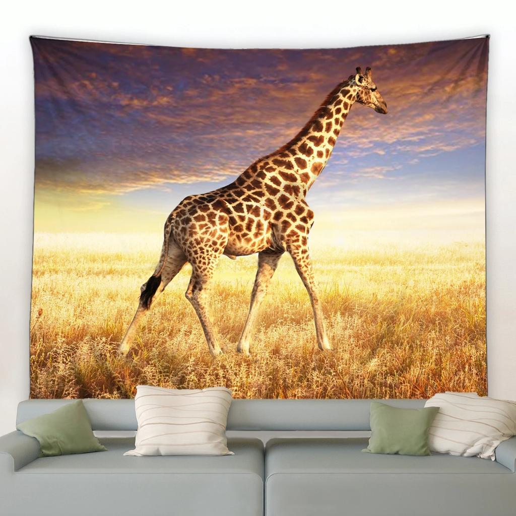 Giraffe Pattern Tapestry Bedroom Living Room Tapestry Home Wall Decoration Tapestry