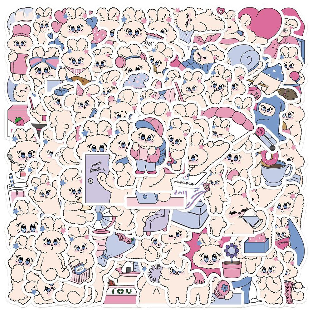 

Несколько стилей наклейка с изображением кролика водонепроницаемые водонепроницаемые наклейки интересная декоративная наклейка