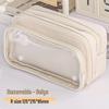 Cute Cheese Pencil Case: High Capacity, Multi-layer Stationery Bag for Students