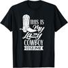 This Is My Lazy Cowboy Costume Sayings Cute Cowboys Texas T-Shirt