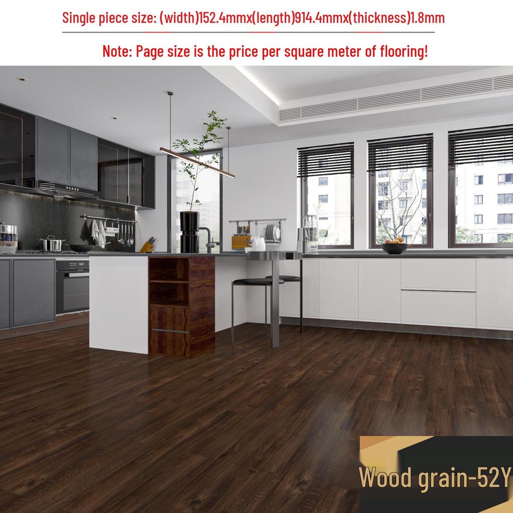 מדבקת רצפת אבן ויניל עמידה למים עם הדבקה עצמית: כיסוי PVC עבה ועמיד בפני שחיקה לחדרי שינה