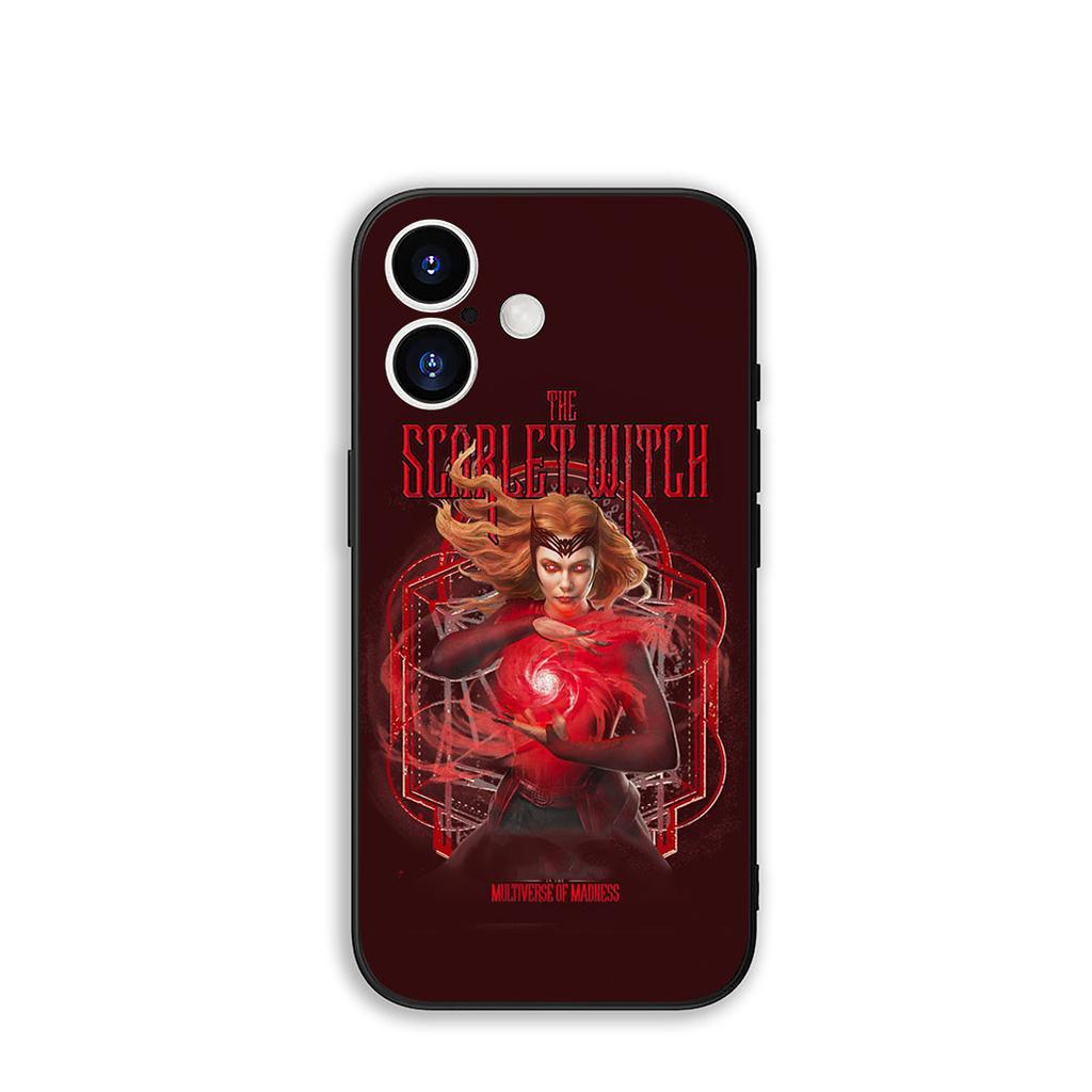 for Apple iPhone 17 16 11 Pro XS Max XR 6 7 8 Plus + 16E SE 2020 Air 5 SE2 Phone Cover Case M-Marvels Scarlet Witch Casing