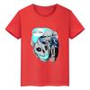 Teenage Anime Monster No. 8 Printed T-shirt Boys Summer Punk Casual Harajuku Streetwear Round Neck Short Sleeve Tops Clothing