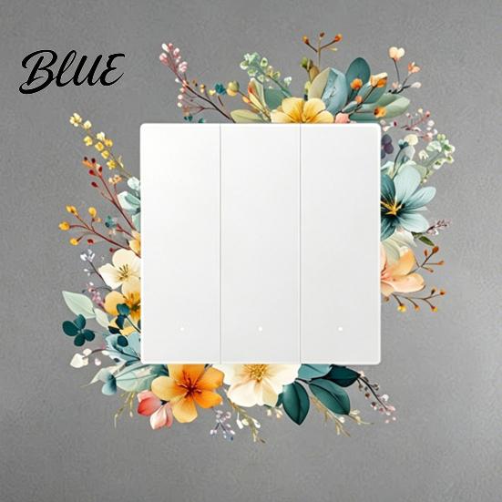 Renters Friendly Wall Sticker 4 Pcs Plants Flower Switch Stickers Leaves Floral Light